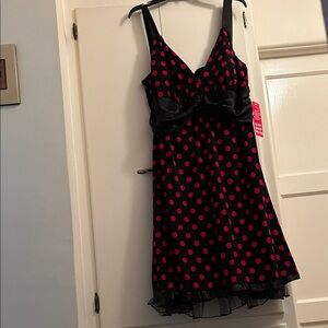 Black and Red Polka Dot Dress - Pinup Style 3x